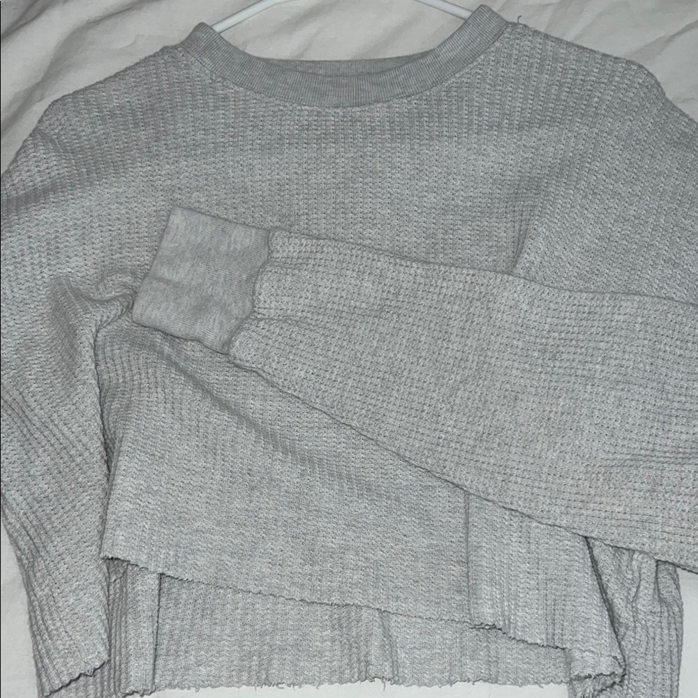 Cozy Gray Knit Sweater